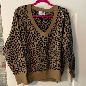 Old Navy Brown V-Neck Sweater